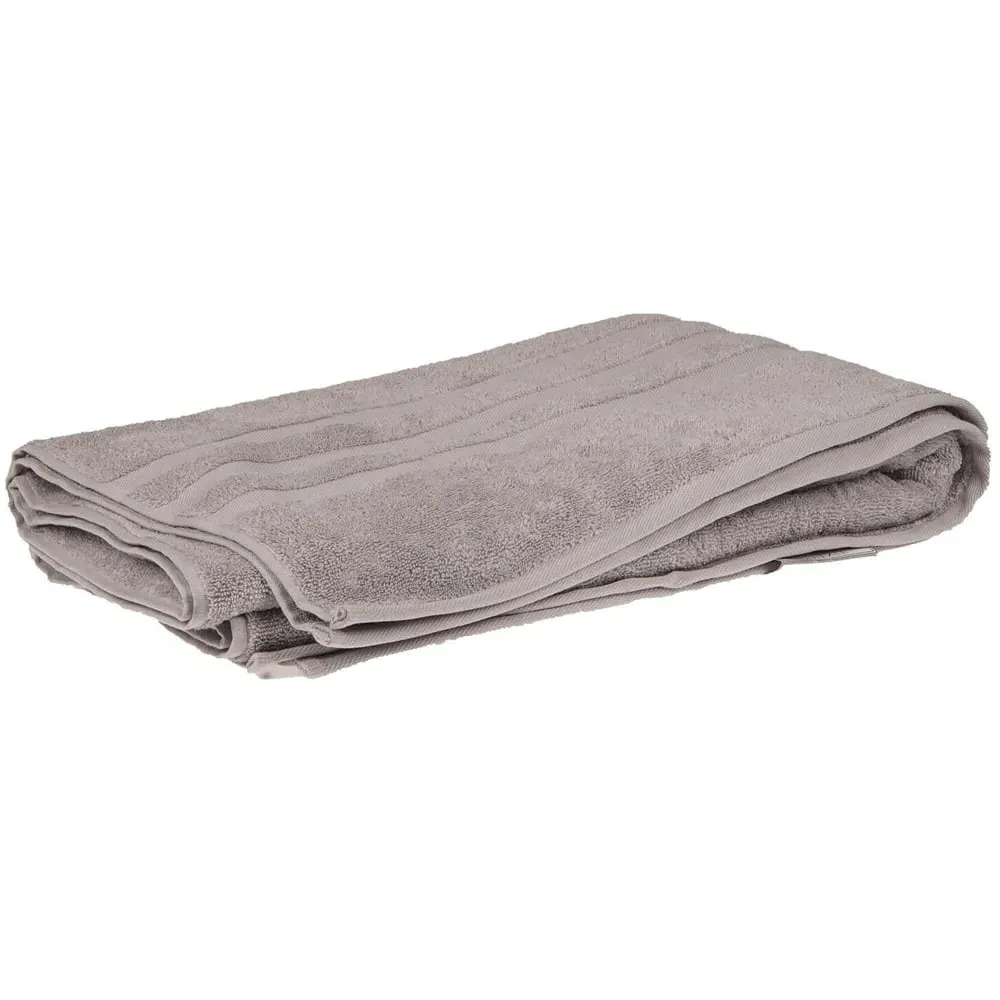 Turkish Cotton Terry Dobby Bath Sheet - Glacier Grey