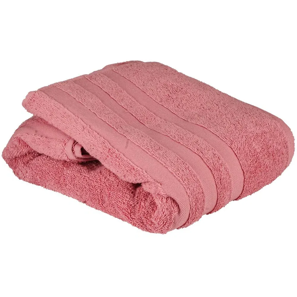 Turkish Cotton Terry Dobby Bath Towel - Rosa