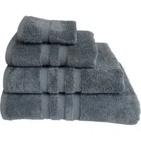 Turkish Cotton Terry Dobby Bath Towel - Slate Blue