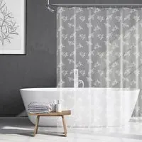 Turtles PEVA Shower Curtain - Clear