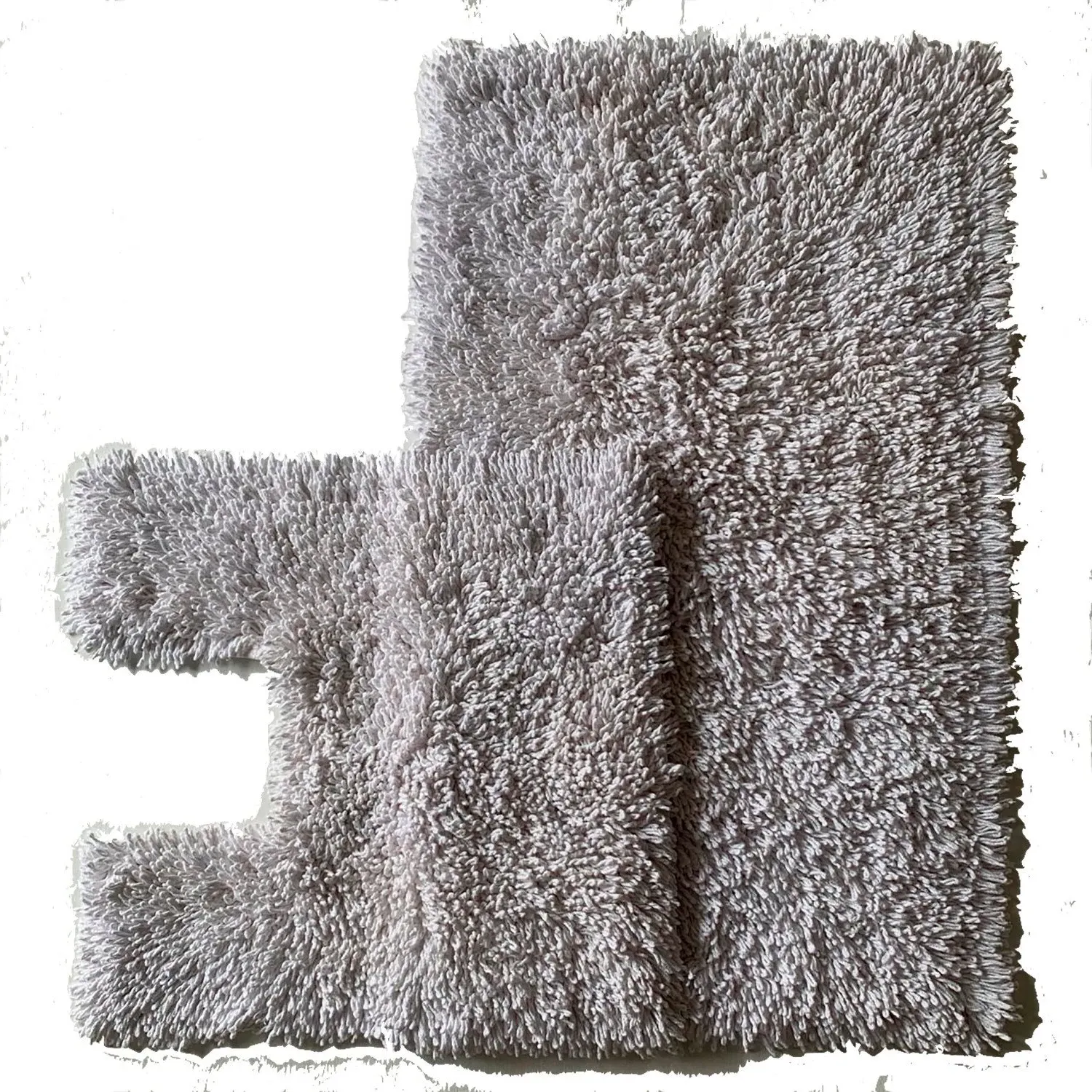 Twist Bath Mat Set - White, Cotton