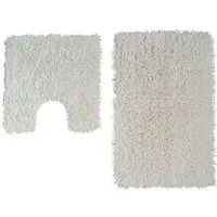 Twist Cotton Bath Mat Set - Ivory