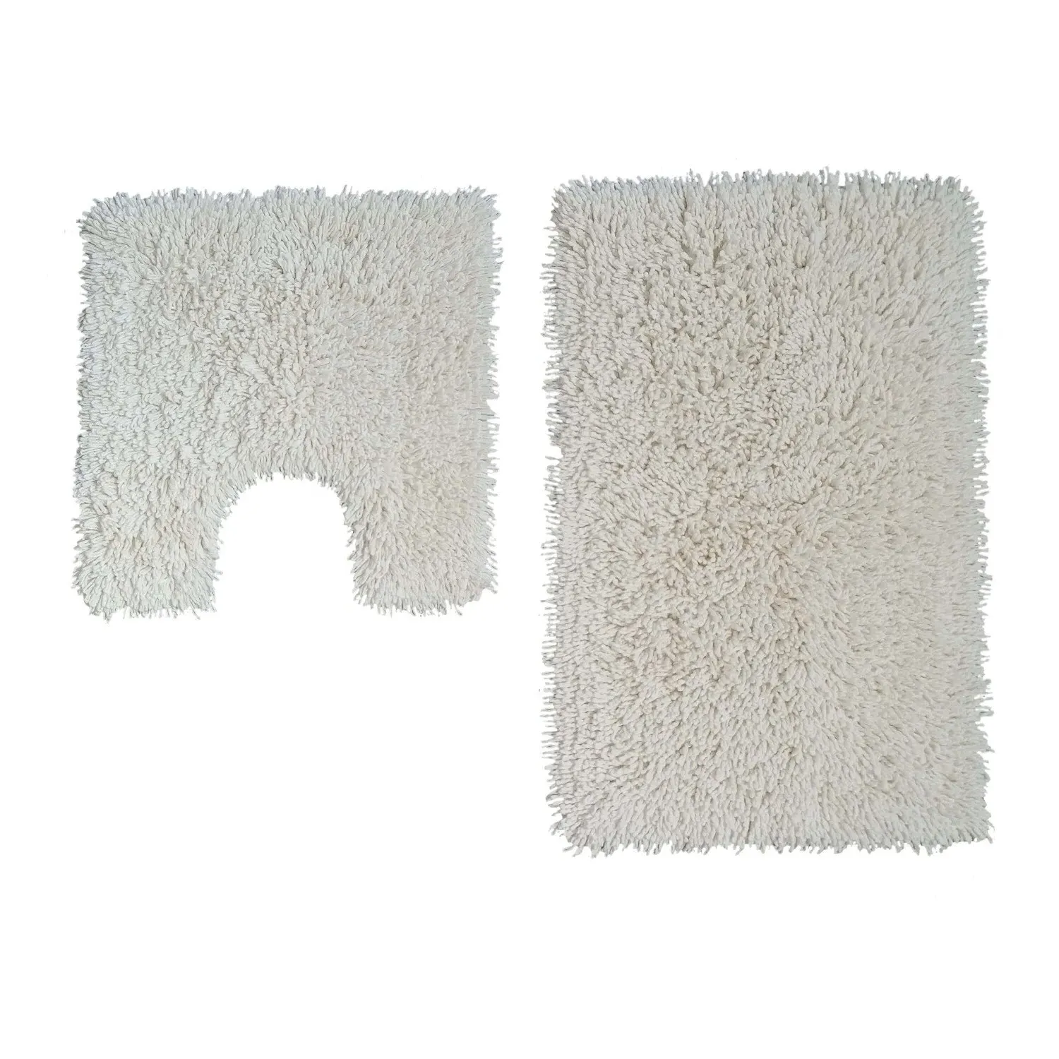 Twist Cotton Bath Mat Set - Ivory
