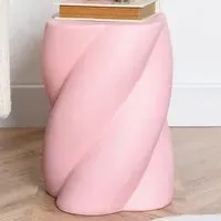 Twisted Side Table - Pink