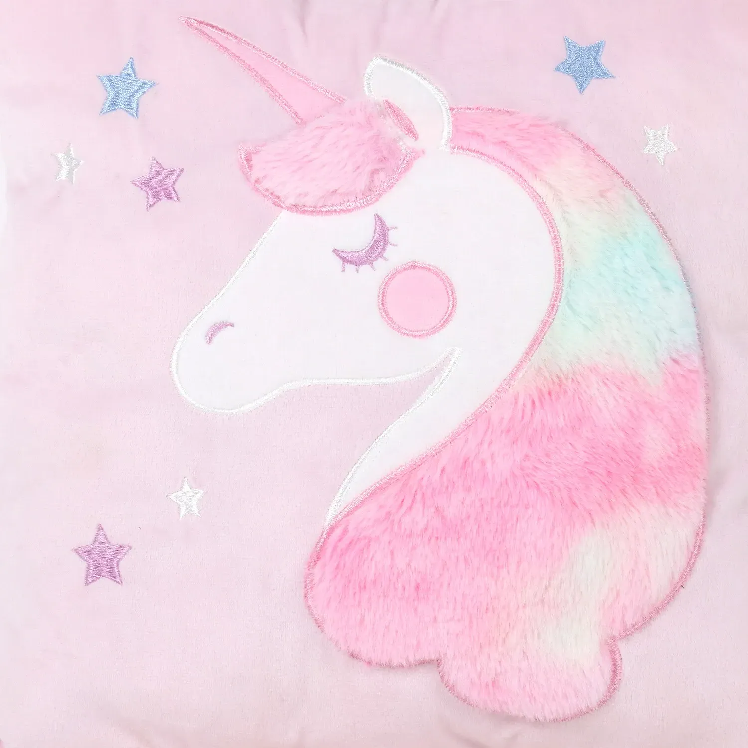 Unicorn Star Cushion - Pink
