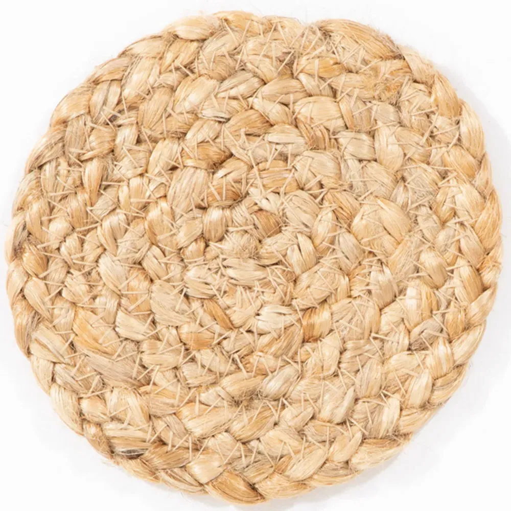 Ure 4 Pack Coaster Set - Brown, Jute