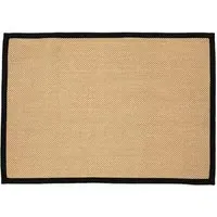 Urmston Runner Rug - Black, Jute