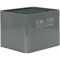 Utility Store Sink Tidy with Drainage - Sage Green, Grey