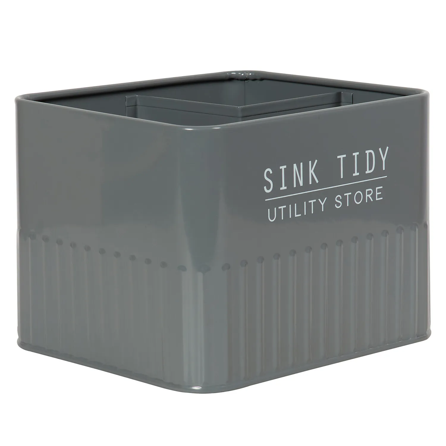 Utility Store Sink Tidy with Drainage - Sage Green, Grey image