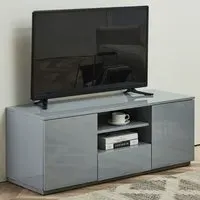 Valencia 2 Door TV Unit with Drawer - Grey
