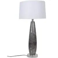 Valentina Stone Effect Table Lamp - Grey