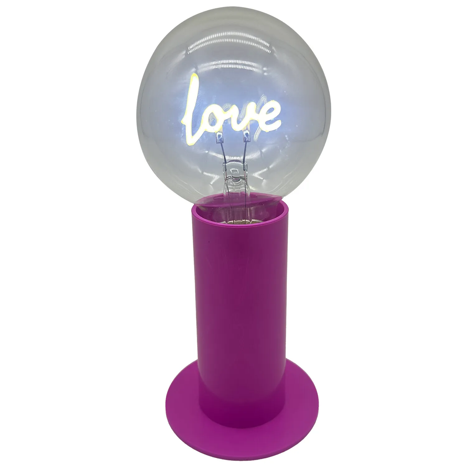 Valentines Bulb Light - Glass