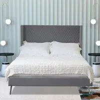 Vanessa King Size Bed - Grey