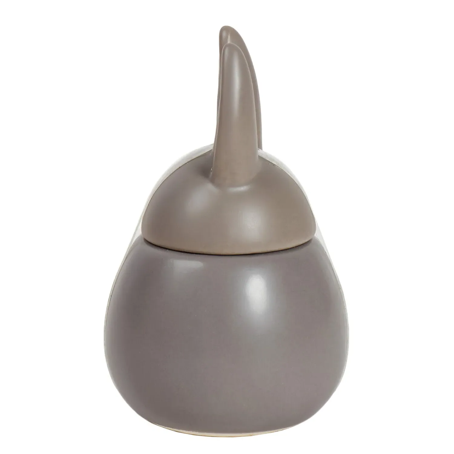 Vanilla Bunny Candle with Ears Lid - Grey, Cream