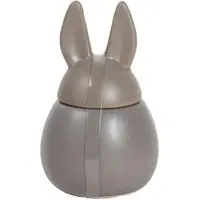 Vanilla Bunny Candle with Ears Lid - Grey, Cream