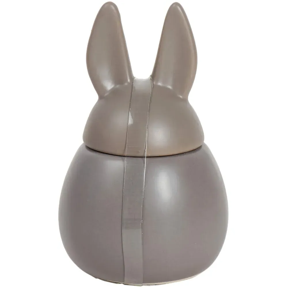 Vanilla Bunny Candle with Ears Lid - Grey, Cream image