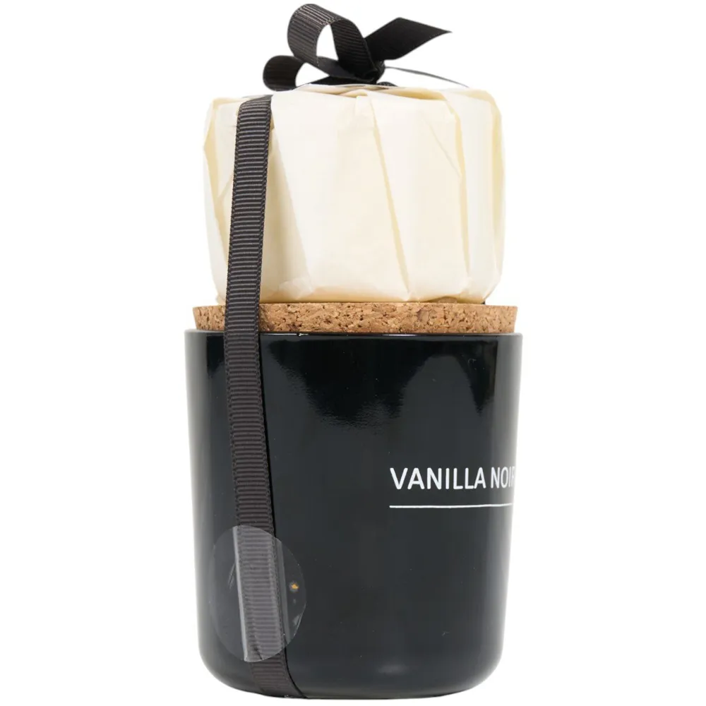 Vanilla Noir Candle and Refill - Black