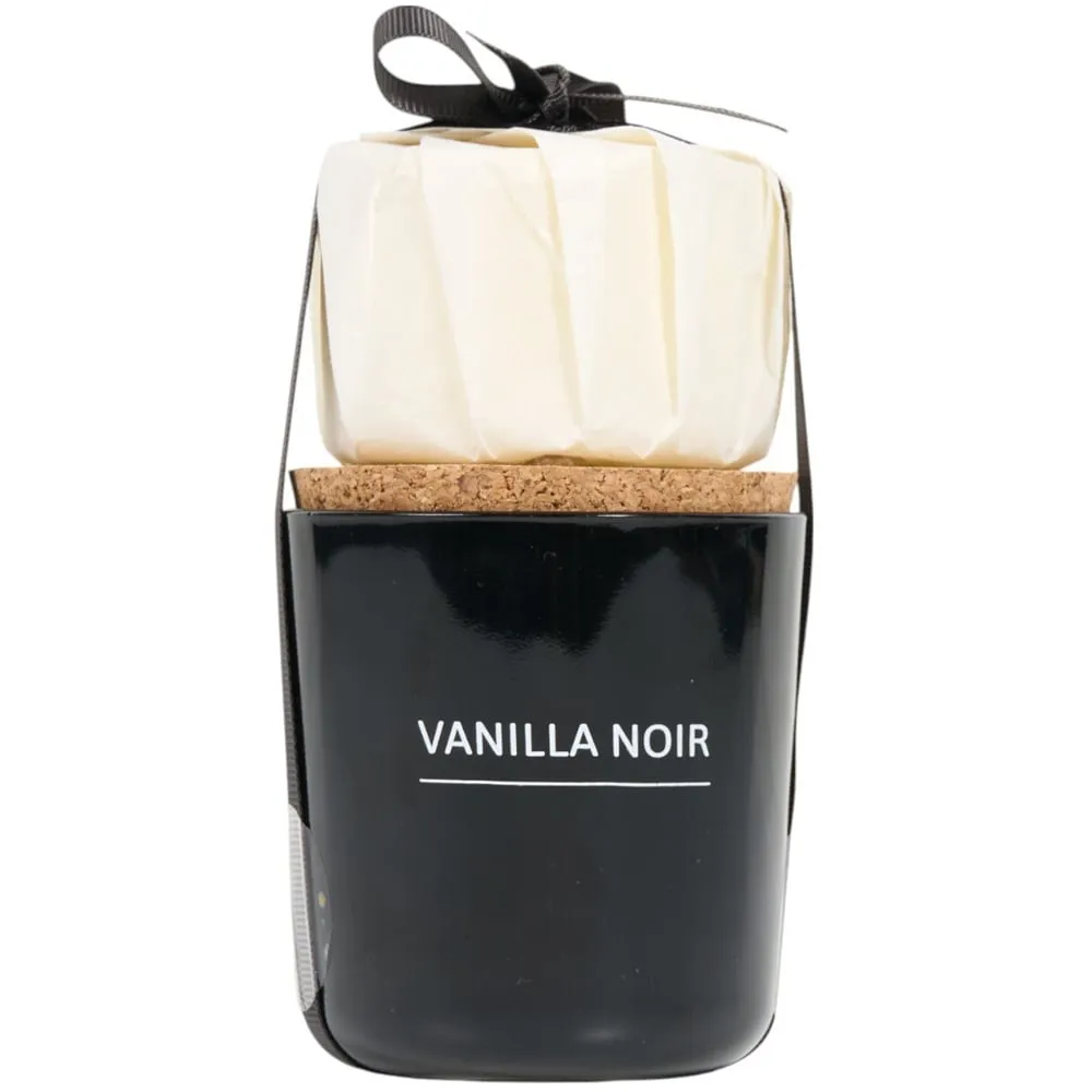 Vanilla Noir Candle and Refill - Black