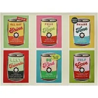 Vari Colourful Sentiment Can Canvas - Multicolour