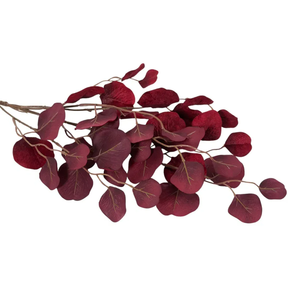 Velvet Eucalyptus Spray - Red