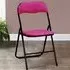 Velvet Folding Chair - Hot Pink