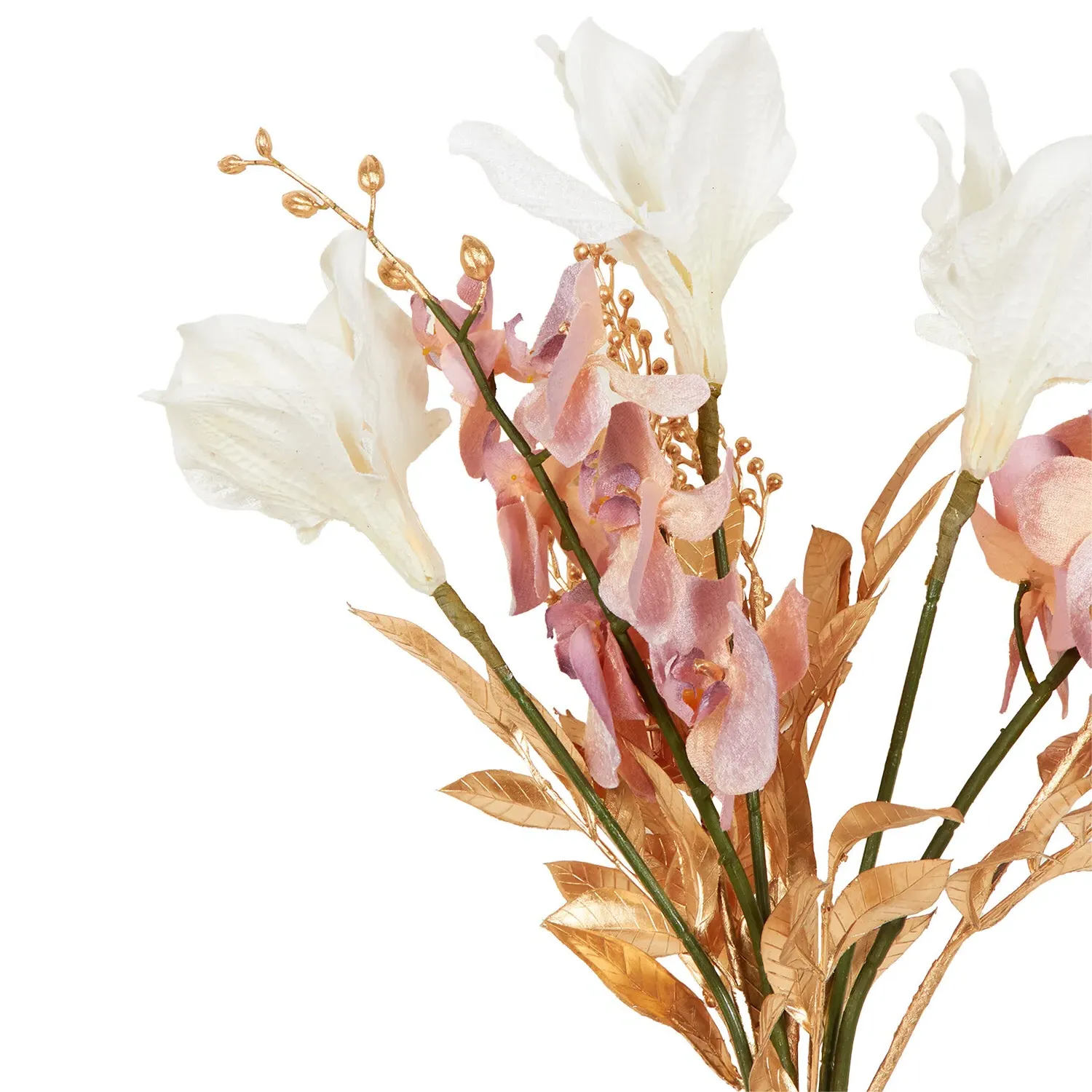 Velvet Lily and Orchid Bouquet - Multicolour