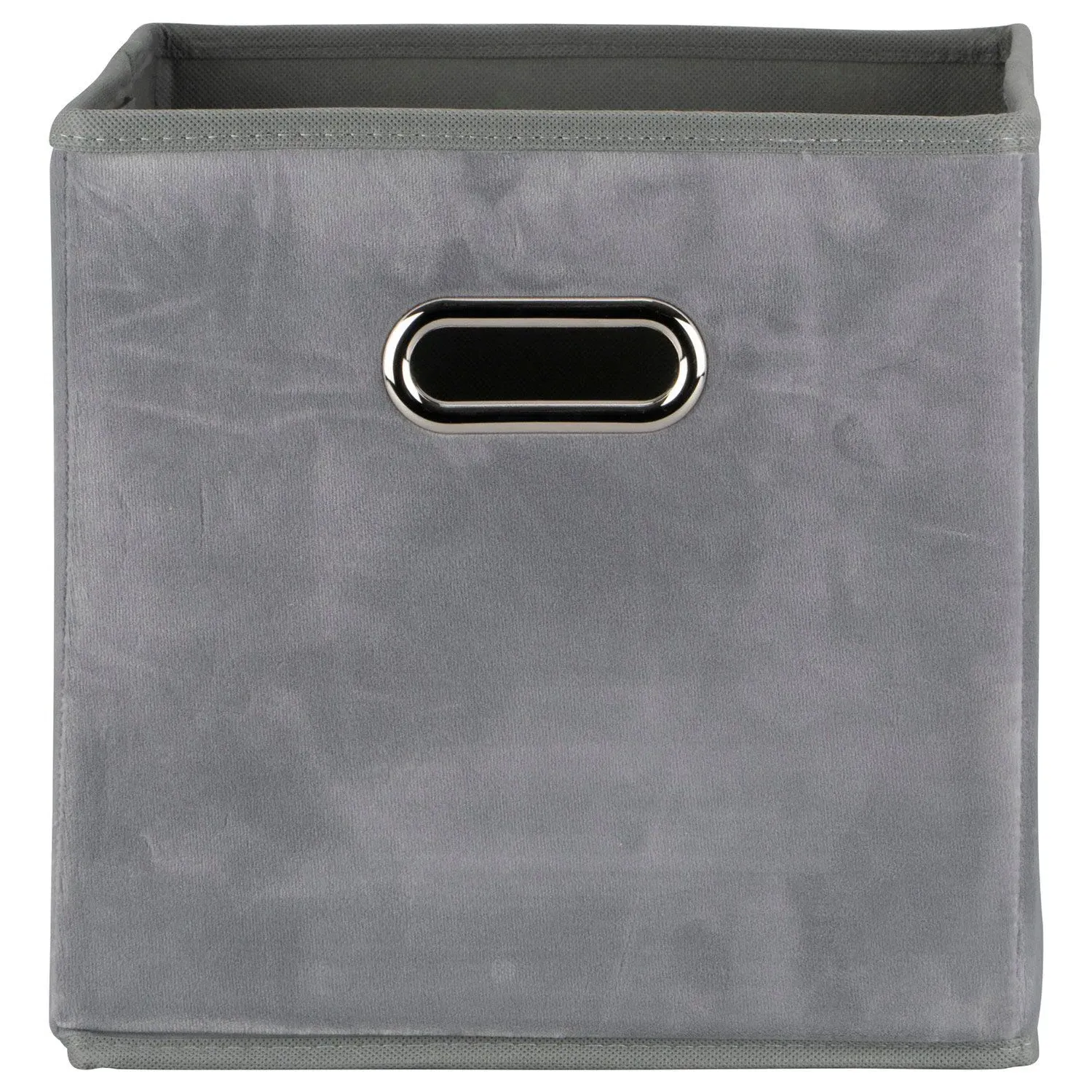 Velvet Storage Cube - Grey