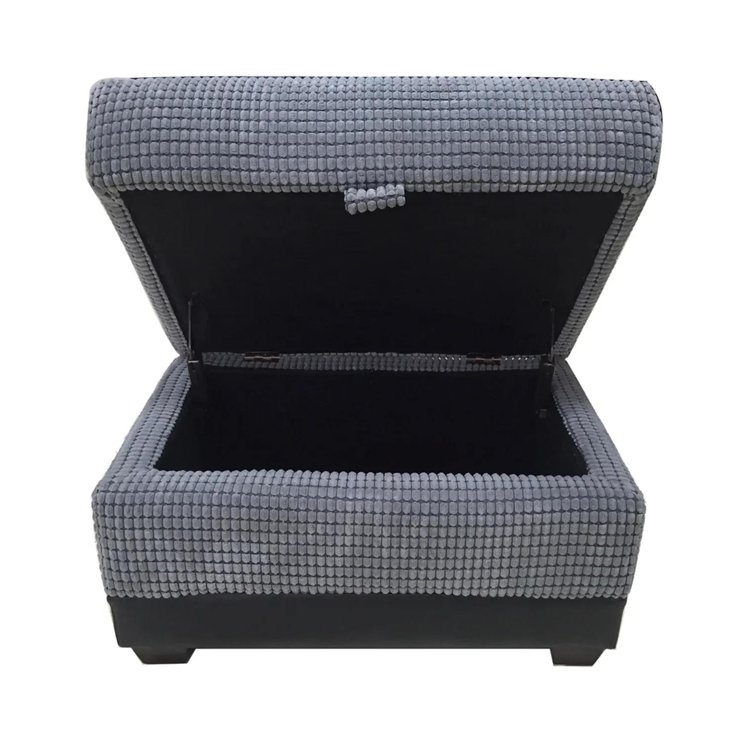 Venice Storage Footstool - Grey