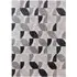 Vera Leaf Pattern Rug - Grey