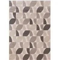 Vera Leaf Pattern Rug - Neutral