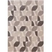 Vera Leaf Pattern Rug - Neutral