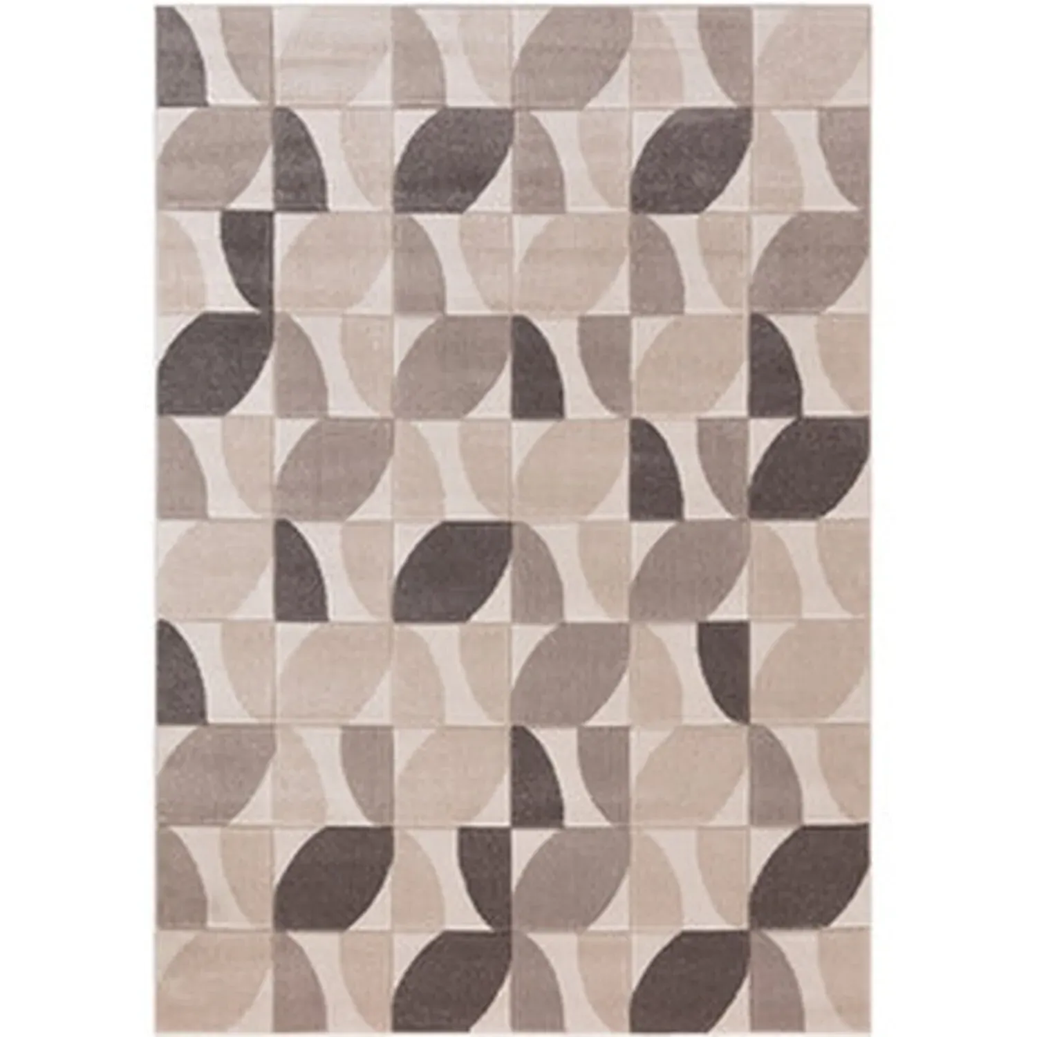 Vera Leaf Pattern Rug - Neutral
