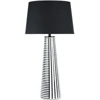 Verena Table Lamp - Black and White