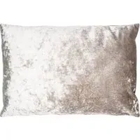 Verona Cushion - Silver, Velvet
