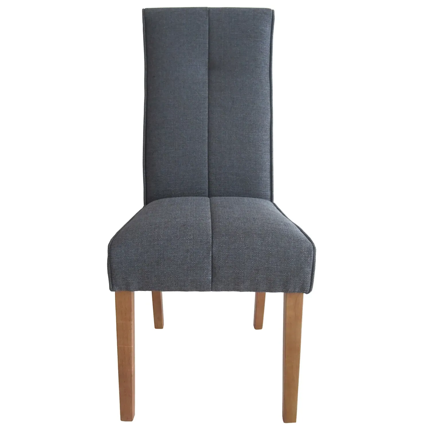 Verona Set of 2 Dining Chairs - Grey, Linen