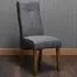 Verona Set of 2 Dining Chairs - Grey, Linen