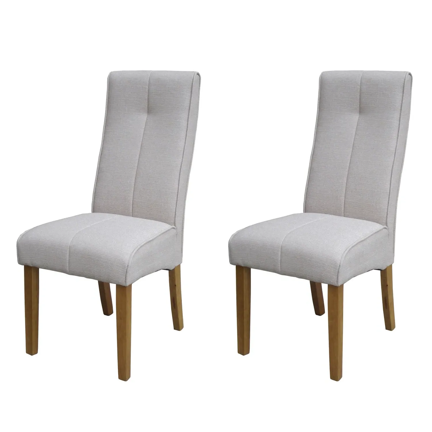 Verona Set of 2 Dining Chairs - Mink, Linen