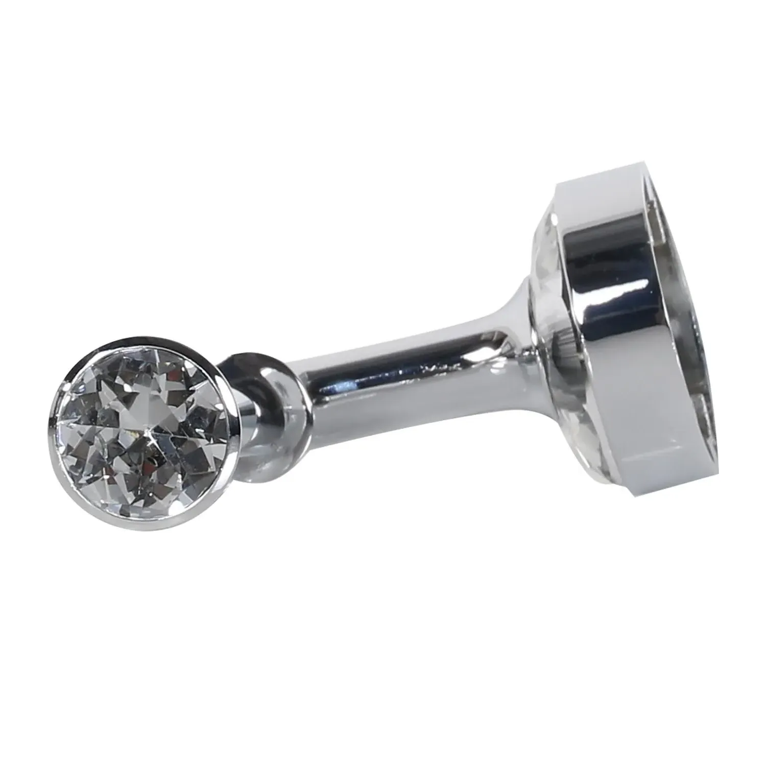 Vicente Toilet Roll Holder with Diamante Inset - Chrome