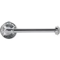 Vicente Toilet Roll Holder with Diamante Inset - Chrome