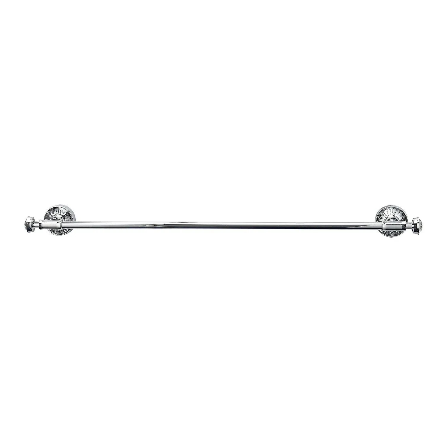 Vicente Towel Rack with Diamante Inset - Chrome