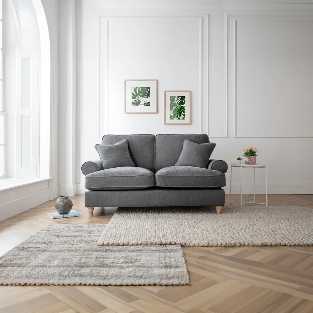 Victoria 2-Seater Sofa - Charcoal