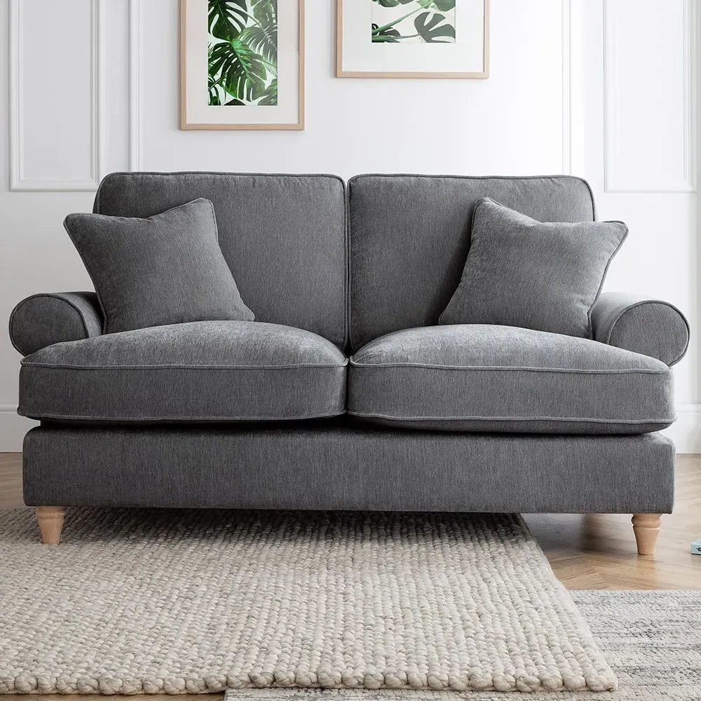 Victoria 2-Seater Sofa - Charcoal