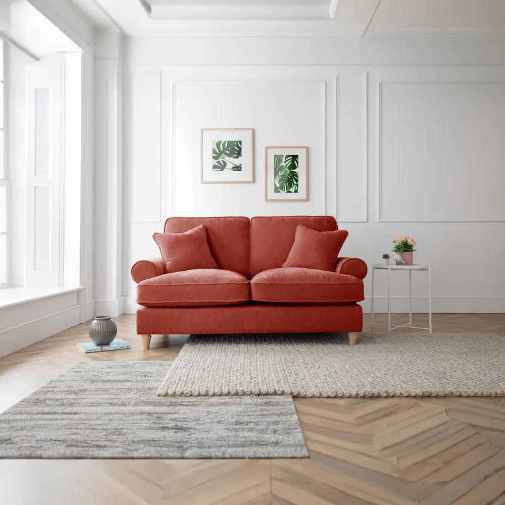 Victoria 2-Seater Sofa - Orange