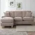 Victoria 3-Seater Right Hand Chaise Sofa - Cream