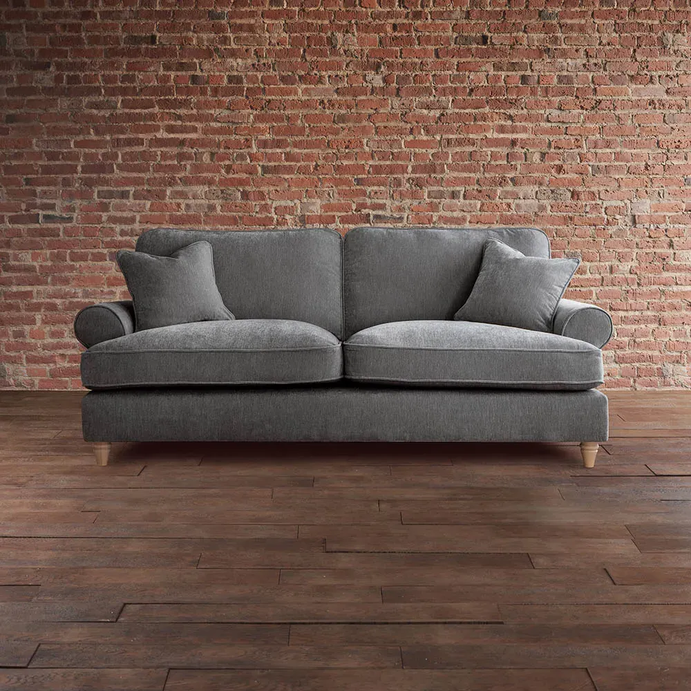 Victoria 3-Seater Sofa - Charcoal