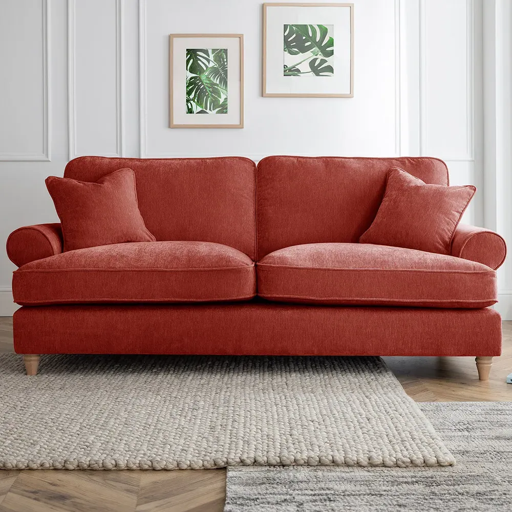 Victoria 3-Seater Sofa - Orange