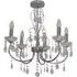 Victoria 5 Light Chandelier - Chrome, Crystal