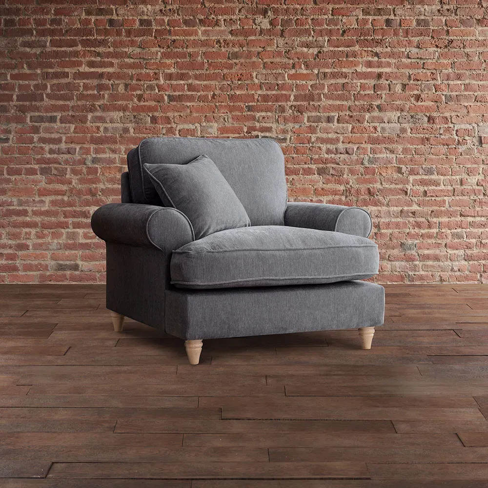 Victoria Armchair - Charcoal