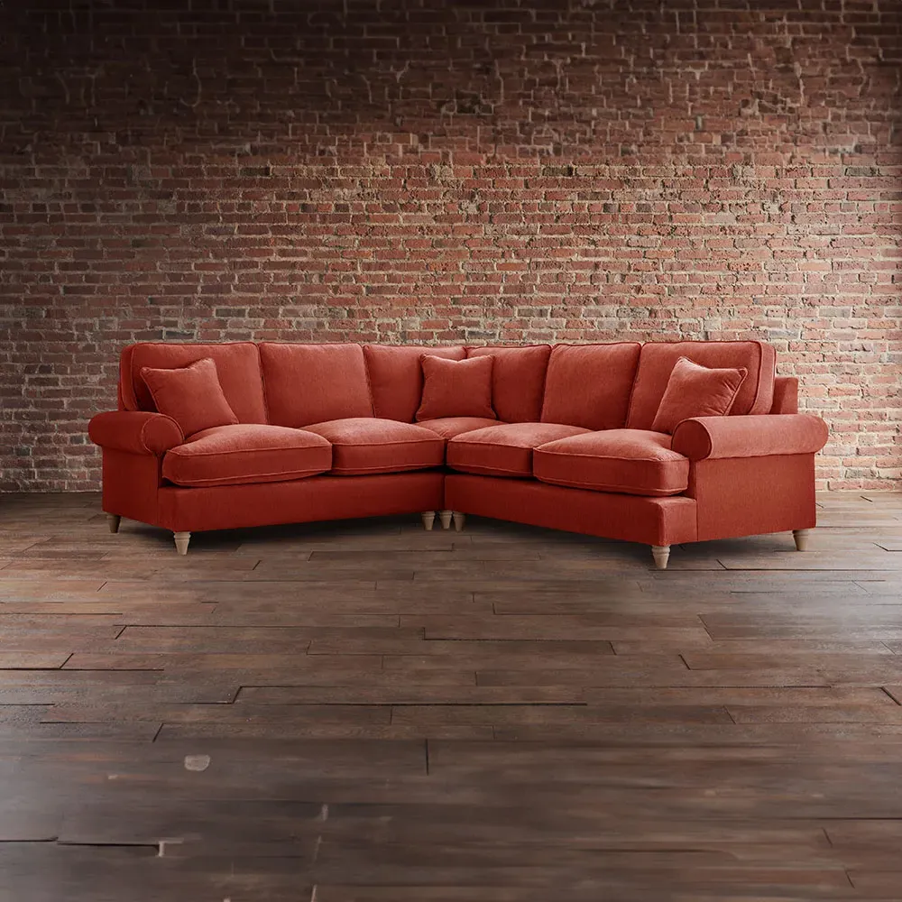 Victoria Large Corner Sofa - Apricot