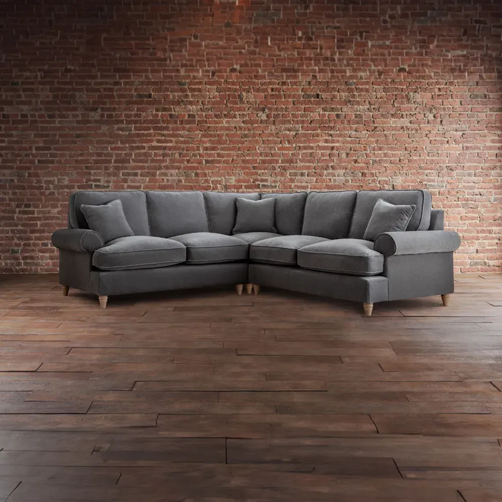 Victoria Large Corner Sofa - Charcoal